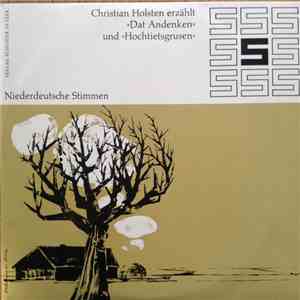 Christian Holsten - "Dat Andenken" Und "Hochtietsgrusen" download free