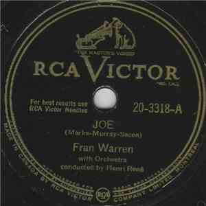 Fran Warren With Henri René And His Orchestra - Joe / Why Is This? download mp3 flac