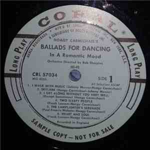 Hoagy Carmichael, Bob Sharples - Hoagy Carmichael's Ballads For Dancing In A Romantic Mood download mp3 flac