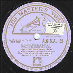 John McCormack - The Lass With The Delicate Air / The Little Boats download mp3 flac John McCormack - The Lass With The Delicate Air / The Little Boats download free