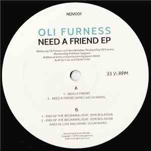 Oli Furness - Need A Friend EP download free